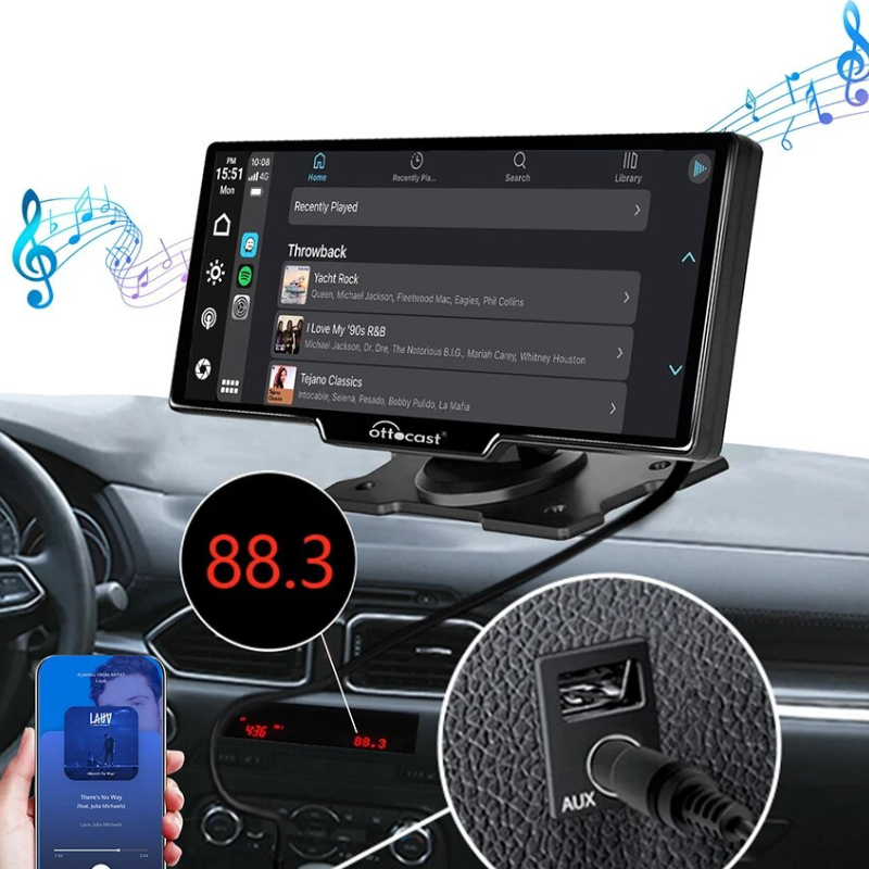 Écran d'Affichage de Voiture Portable 7''/10'' Apple Carplay & Android Auto