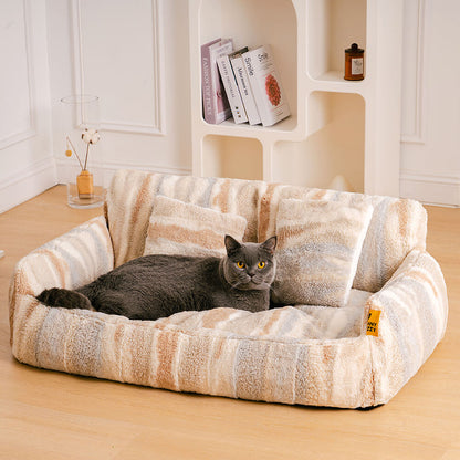 Canapé-lit nordique en duvet pour animaux de compagnie