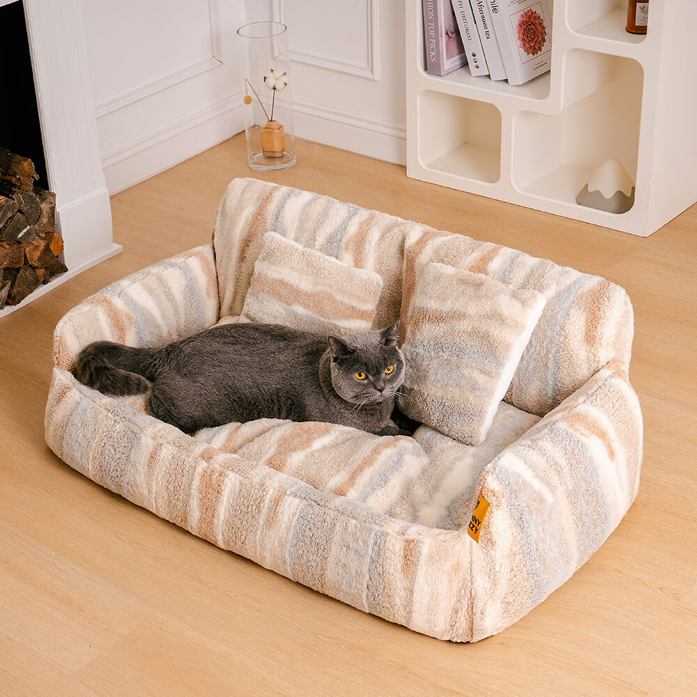 Canapé-lit nordique en duvet pour animaux de compagnie