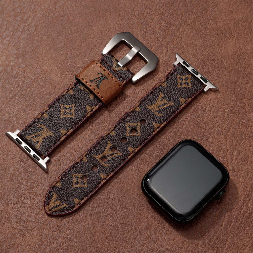 Bracelet classique en cuir fait main pour Apple Watch