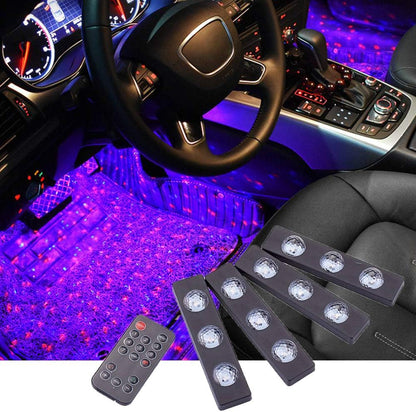 Rétro-éclairage pour l'intérieur de la voiture - (comprend 4 barres lumineuses)
